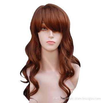 2014 New Products Long Brown Body Wave Women's Fashionable Synthetic Hair Wig